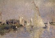 Pierre-Auguste Renoir Regates a Argenteuil oil painting reproduction